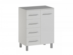 Комод-тумба для ванной 600 Белый