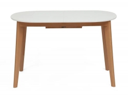 Стол обеденный раскладной Bosco Боско Белый-Натуральный