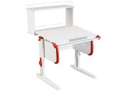 Парта СУТ.24-01-Д белый с красным