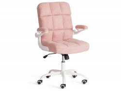 Кресло Lugano Wh ткань teddy розовый