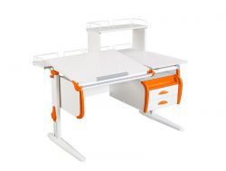 Парта СУТ.25-04-Д1 белый с оранжевым