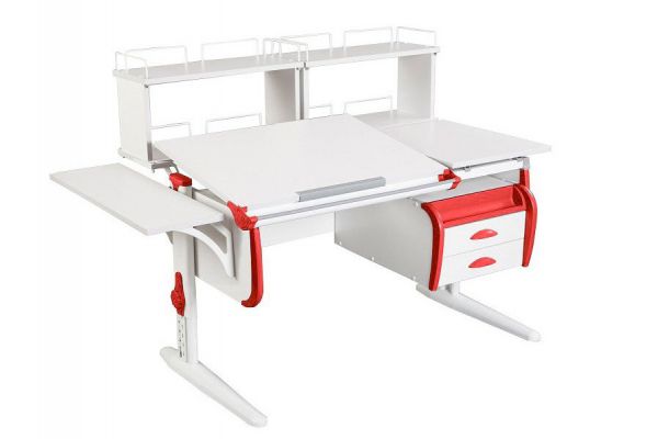 Парта СУТ.25-05-Д2 белый с красным