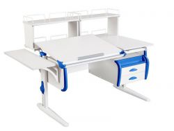 Парта СУТ.25-05-Д2 белый с синим