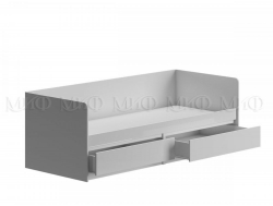 Кровать 800 Челси Белый глянец, белый