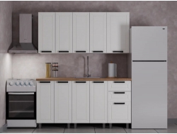 Кухонный гарнитур Лилия 1600 мм Молочный