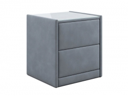 Тумба мягкая Аризона Вариант 6 Альба Темно-серый