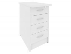 Тумба приставная с фолдингом 4 ящика, с замком Рива А.ТП-4.2F-S