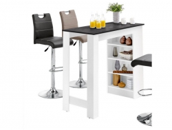 Барный стол №7 Белый/Интра