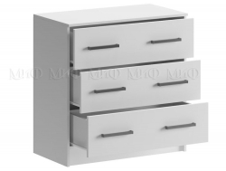 Комод с 3-мя ящиками Басямиф Белый