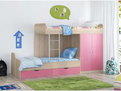 Кровать Дельта-18.04.01 розовая