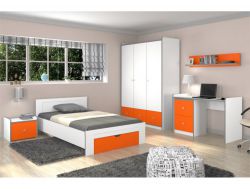 Детская Дельта Сильвер белый-оранж