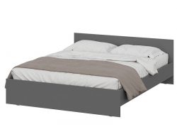 Кровать 1600 Денвер Графит серый с настилом