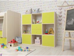 Стеллаж Джери дуб-лайм