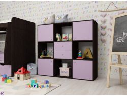 Стеллаж Джери венге-ирис