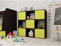 Стеллаж Джери венге-лайм