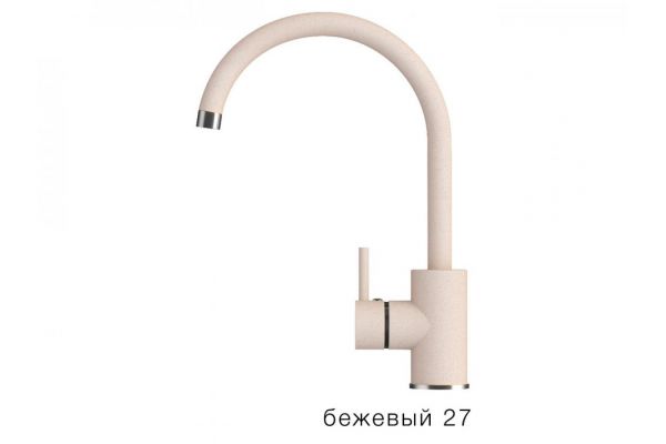 Смеситель для кухни Элара Polygran Бежевый 27