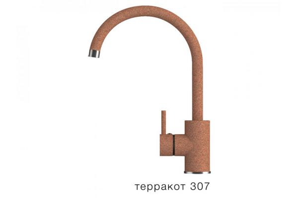 Смеситель для кухни Элара Polygran Терракот 307