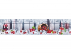 Кухонный фартук глянцевый R-11