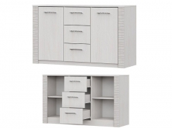 Комод с 3мя ящиками двухстворчатый Гамма 20 Серия №4