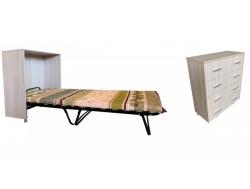 Раскладная кровать-тумба Гарда (имитация комод) с матрасом 1900х800 мм