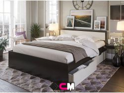 Кровать КР 604 с ящиками Гармония венге