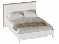 Кровать Гавана 1600 с ламелями Белый матовый