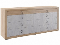 Комод большой Глэдис Модуль 27 Дуб золото/цемент светлый