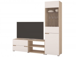 Мини стенка Анталия 1 Белый софт