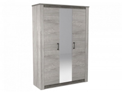 Шкаф 3-х дверный 2194 Денвер Риббек серый