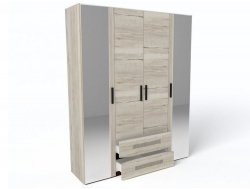 Шкаф 4-х дверный Мале