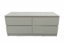 Комод-тумба ТВ 1200 4 ящика белый