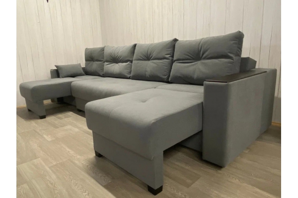 Диван Комфорт-6 НПБ+МДФ модульный 1К-2-1К ткань Veluta Lux 7