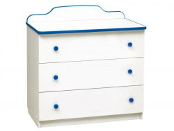 Комод с тремя ящиками Радуга синий