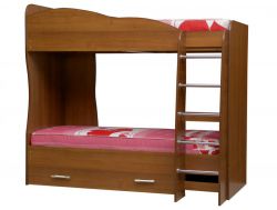 Кровать детская двухъярусная Юниор 2 орех
