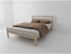 Металлическая кровать Куба 1600*2000 мм бежевая