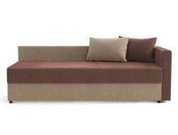 Диван Мальта жаккард тесла шоколад/жаккард тесла крем