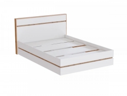 Кровать 1400 мм МС Аркон Белый/Дуб Вотан