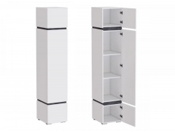 Пенал МС Аркон Белый/Бетон Темный