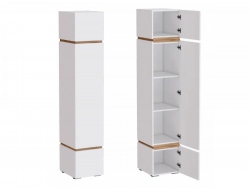 Пенал МС Аркон Белый/Дуб Вотан