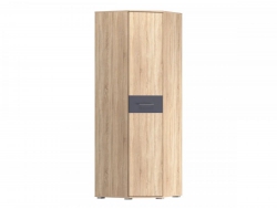 Шкаф угловой Бьянка Дуб Сонома/Графит Глянец