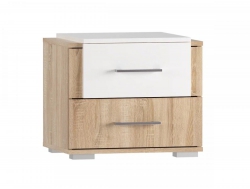 Тумбы Бьянка (2 шт) Дуб Сонома/Белый Глянец
