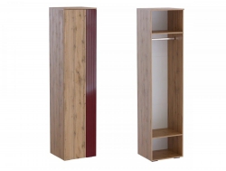 Пенал МС Ливерпуль Дуб Вотан/Бордо Глянец