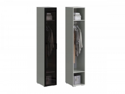 Пенал со стеклом МС Люмьер Шиншилла Серая