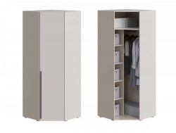 Шкаф угловой трапеция МС Люмьер Кашемир