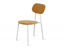 Стул Модерн велюр DREAM yellow (горчица)/белый