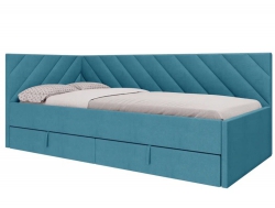 Кровать Оскар-1 велюр luma 18