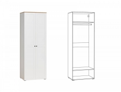 Шкаф 13.224 Остин Белый