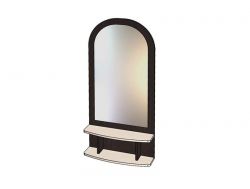 Зеркало с полкой венге/анкор светлый