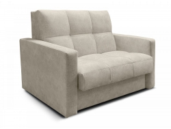 Диван Рэй 1200х2000 Клетка с прямыми подлокотниками Vivaldi 3 бежевый велюр