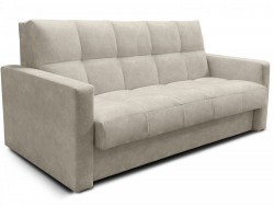 Диван Рэй 1800х2000 Клетка с прямыми подлокотниками Vivaldi 3 бежевый велюр